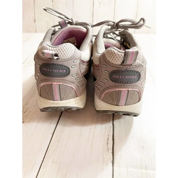 Skechers Shape Ups Womens Size 8.5 Grey/Pink - Picture 5 of 9